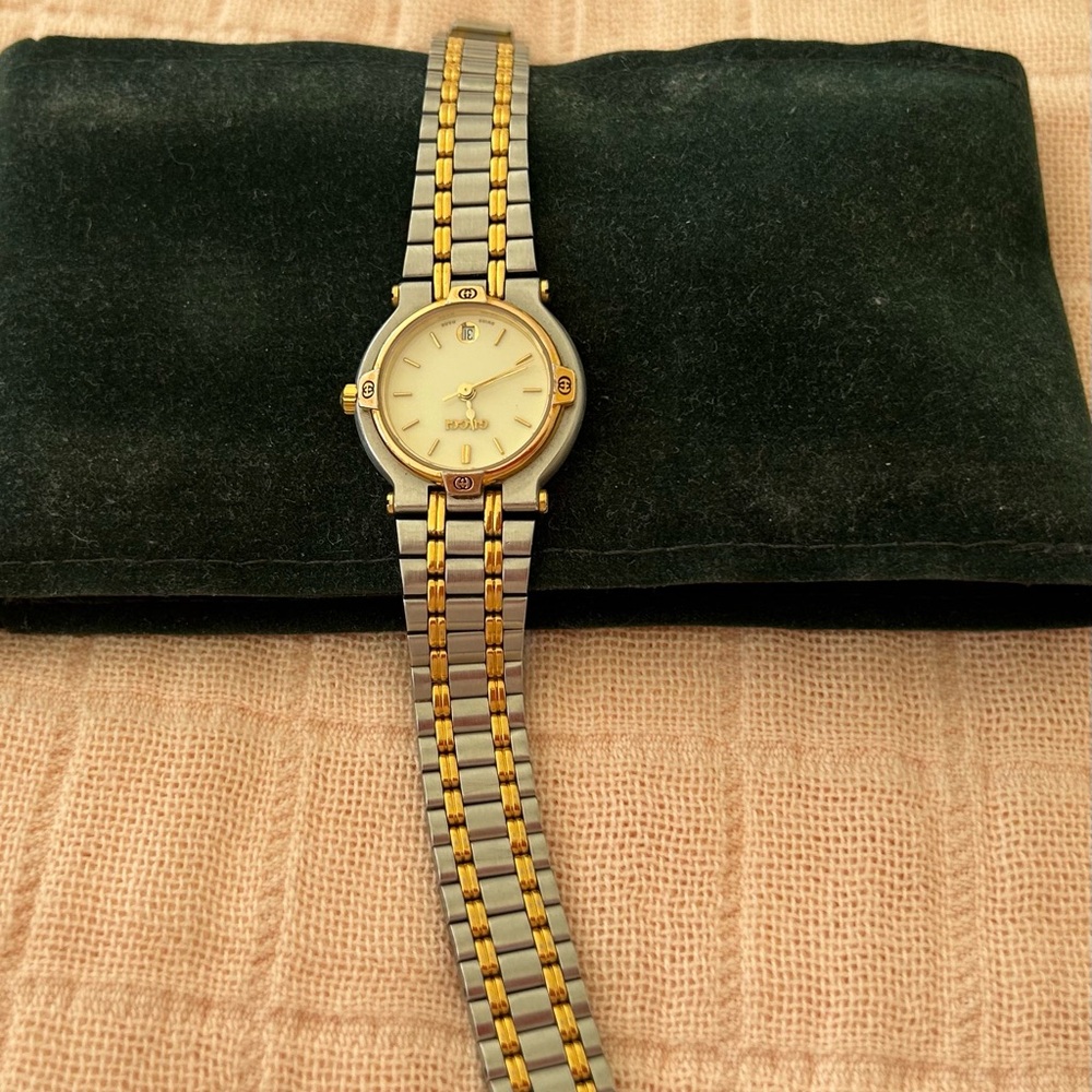 Gold and Silver Two-Tone Watch